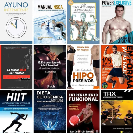 100 Libros Fitness Nutrición y Entrenamiento💪